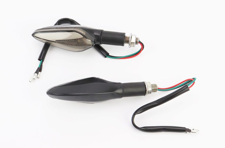 Поворот диодный на гибкой ножке + габарит белый LED ЛОДОЧКА, 2шт