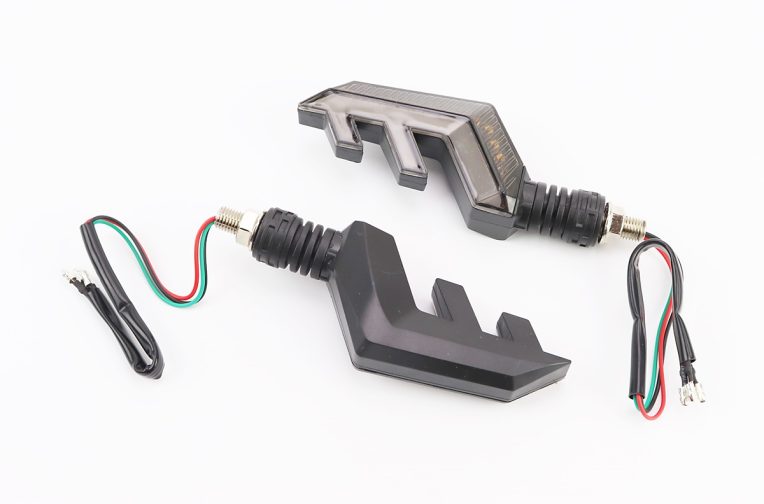 Поворот диодный на гибкой ножке + габарит белый LED СТРЕЛА тип 2″секвентальный”, 2шт