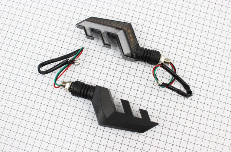 Поворот диодный на гибкой ножке + стоп сигнал/габарит LED ИЗГИБ тип 2 “секвентальный”, 2шт