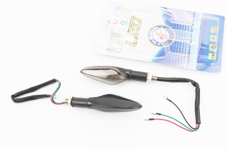 Поворот диодный на гибкой ножке + стоп сигнал/габарит LED ЛОДОЧКА “секвентальный”, 2шт