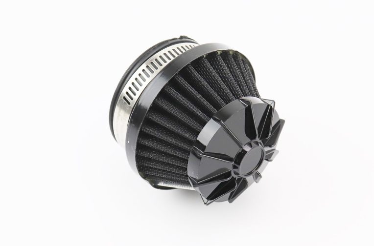 Фильтр воздушный нулевой 38мм прямой “конус” черный (малый)