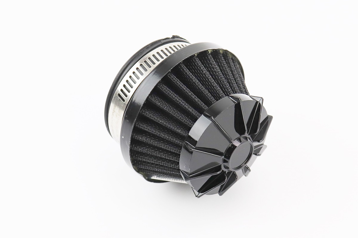 Фильтр воздушный нулевой 38мм прямой "конус" черный (малый)