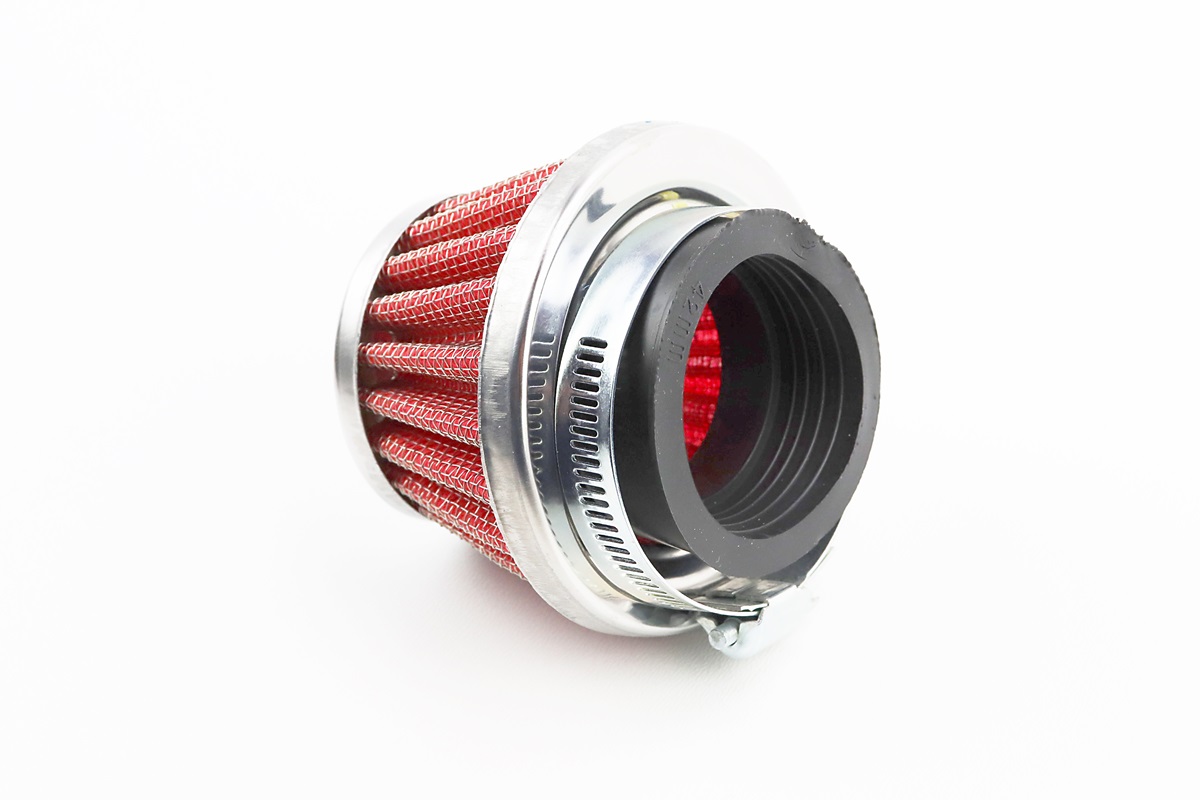 Фільтр повітряний нульовий 42мм прямий "конус", низький червоний - Зображення 2