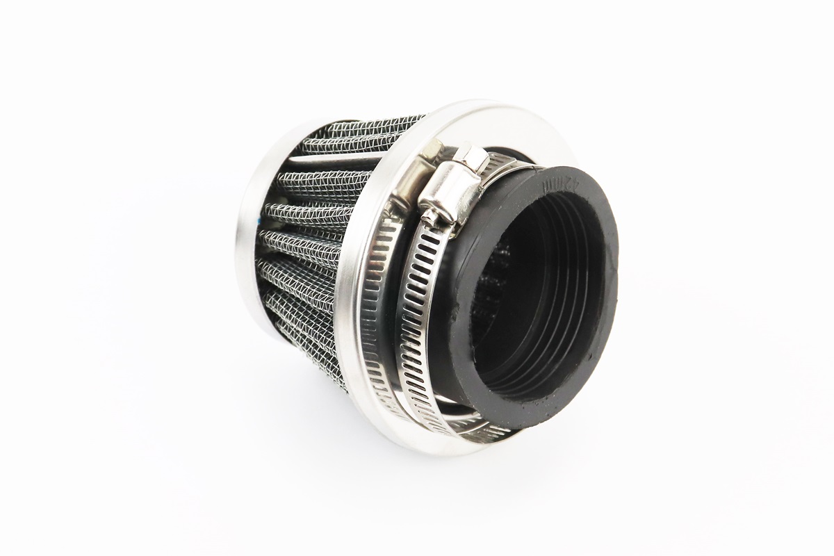 Фільтр повітряний нульовий 42мм прямий "конус", низький ХРОМ - Зображення 2