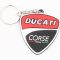 Брелок "DUCATI", гумовий 50х45мм, чорно-червоний