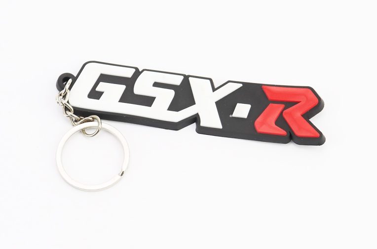 Брелок “GSX-R”, гумовий 90 х 25 мм