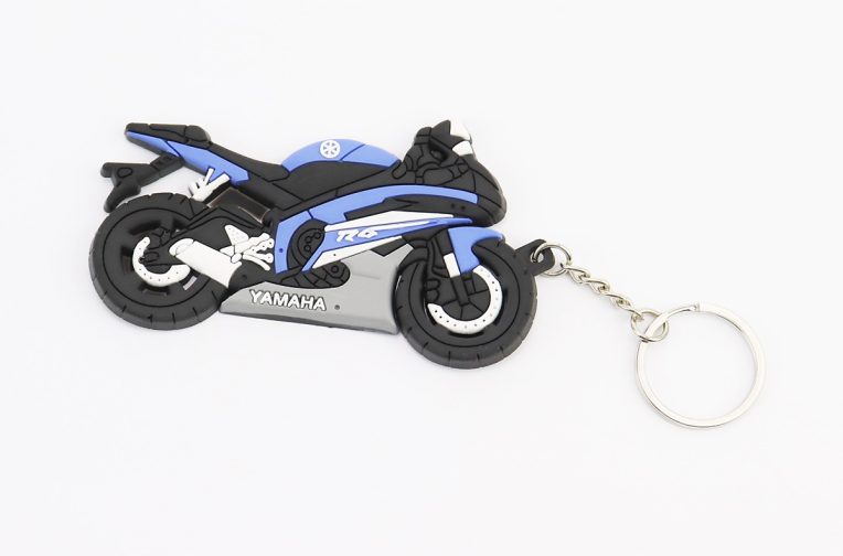 Брелок мото “YAMAHA R6”, гумовий 90х 60 мм