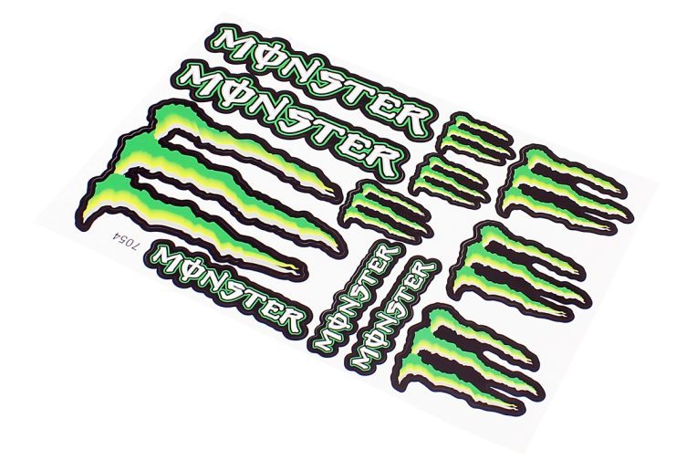 Наклейки набор 12шт “Monster” 7054 (17х26см)