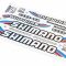 Наклейки на планшеті "SHIMANO" набір 13шт 34х20, B17