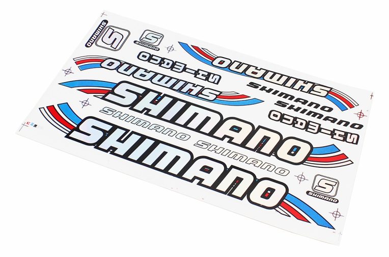Наклейки на планшеті “SHIMANO” набір 13шт 34х20, B17
