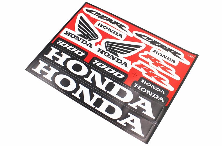 Наклейки на планшеті “HONDA” 14шт 22х16, 5984