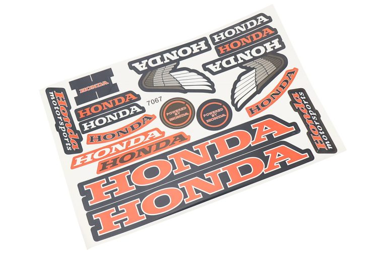 Наклейки на планшеті “HONDA” набір 17шт 27х18, 7067
