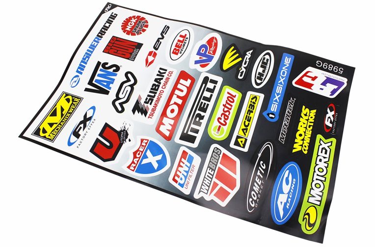 Наклейки на планшеті “MOTORSPORT” набір 29шт 43х28, 5989G