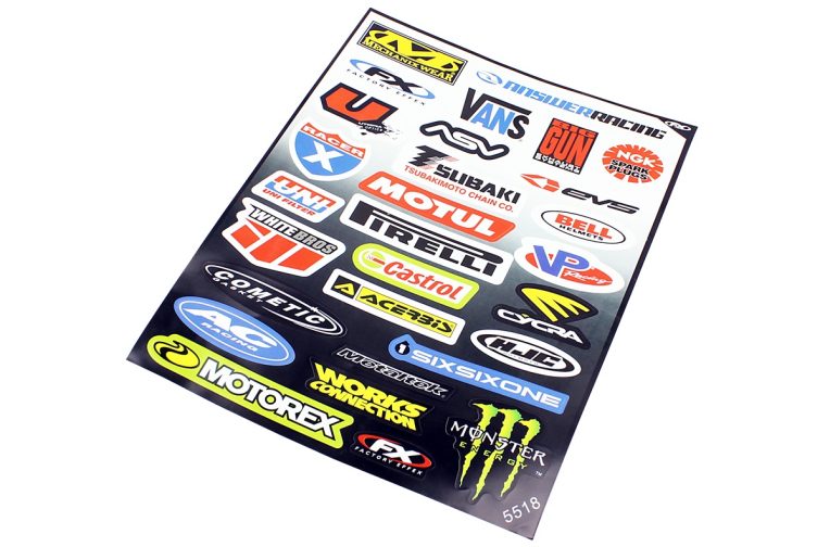 Наклейки на планшеті “MOTORSPORТ” набір 30шт 25х21, 5518