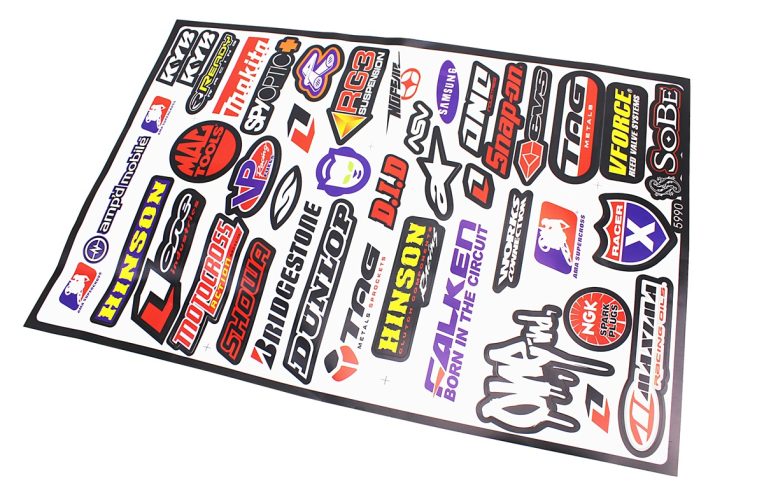 Наклейки на планшеті “MOTORSPORT” набір 41шт 30х45, 5990