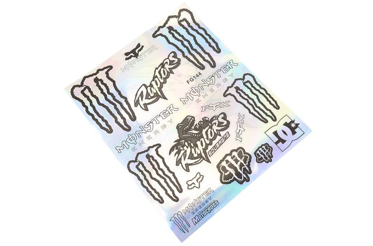 Наклейки набор светоотражающий 16шт “Monster” FG144LS (24х30см)