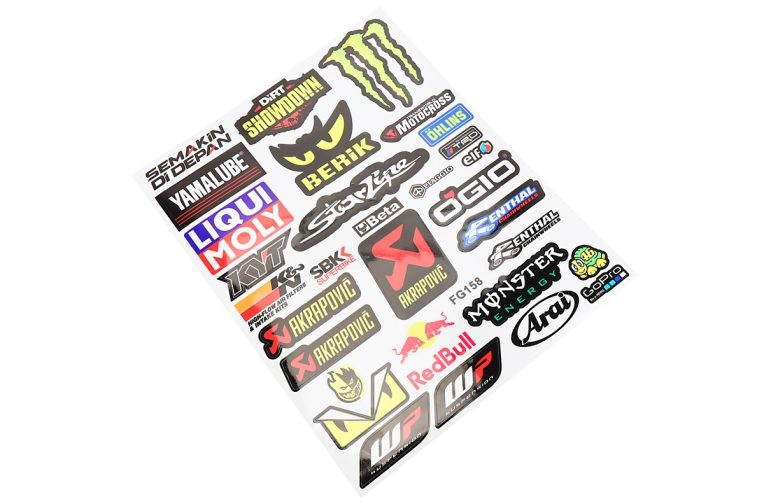 Наклейки набор светоотражающий 32шт “multi-brand” FG158 (24х30см)