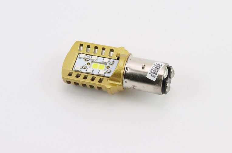 Лампа фары диодная BA20D – LED-2 (желтая)