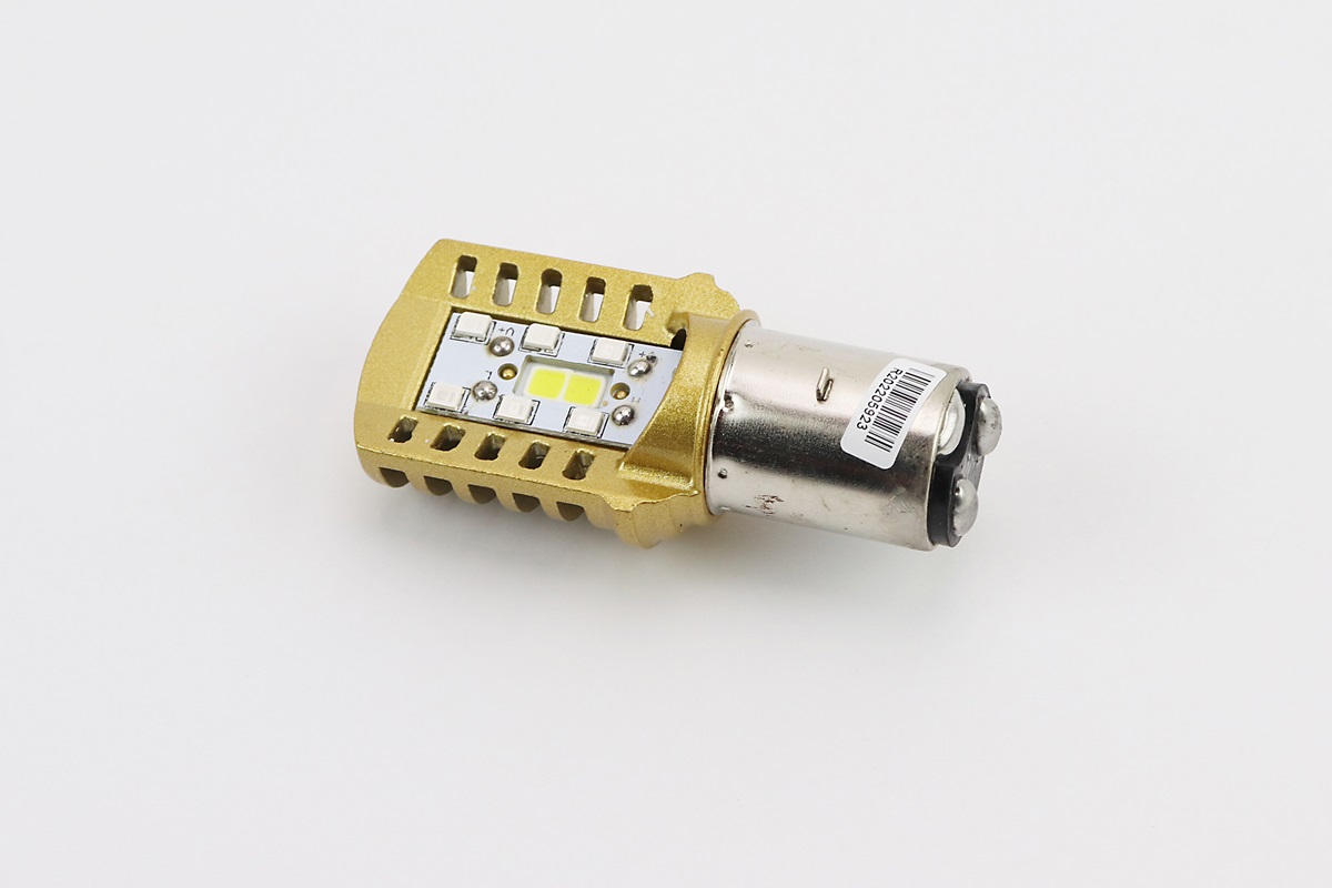 Лампа фары диодная BA20D - LED-2 (желтая)