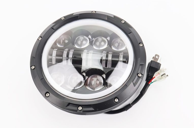 Фари круглої передня частина з обідком “ангельське око” універсальна 16-LED, d-180mm, МОТО TUNING
