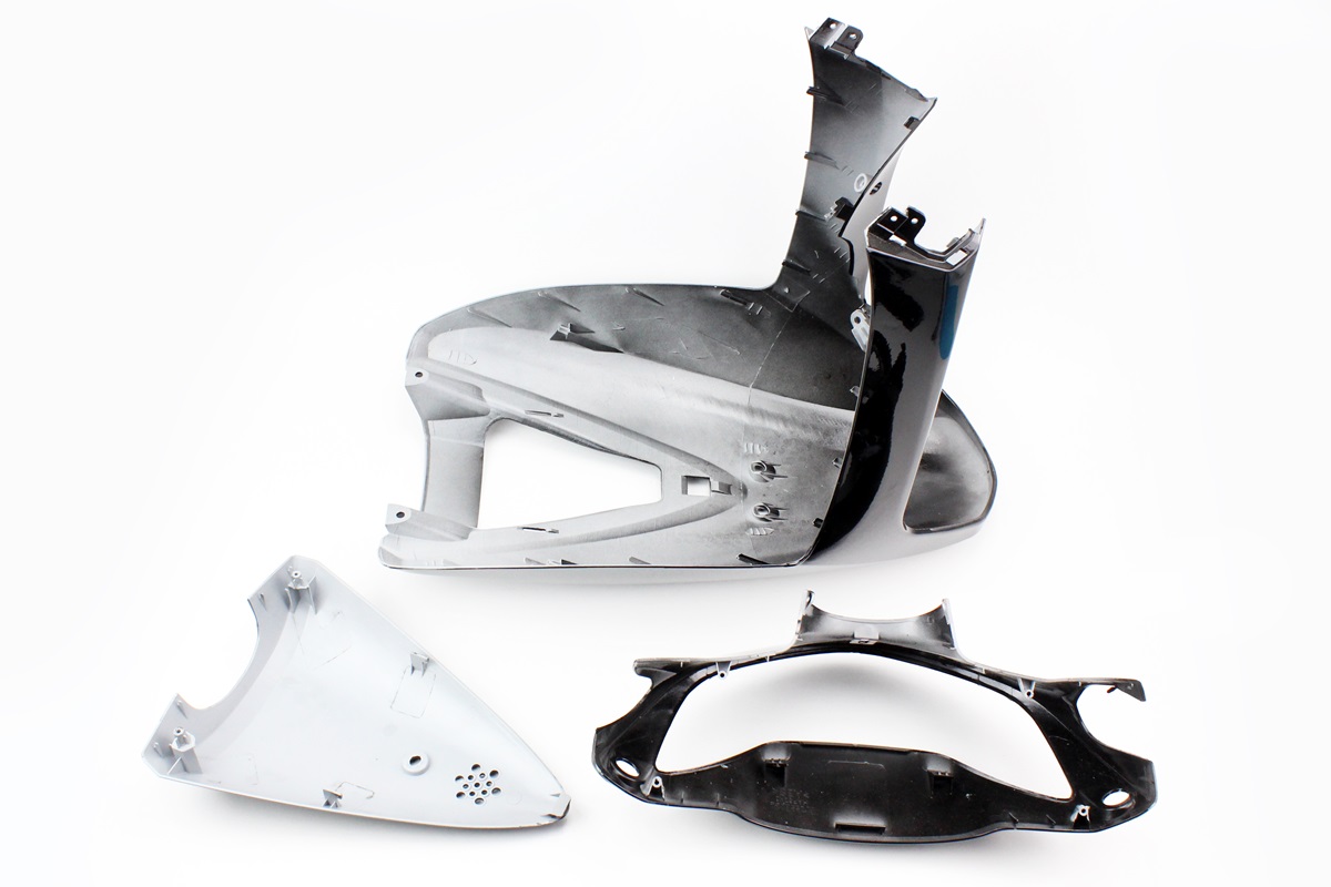Honda DIO AF-62 пластик - к-кт крашеные 7 деталей, ЧЕРНЫЙ — изображение 2