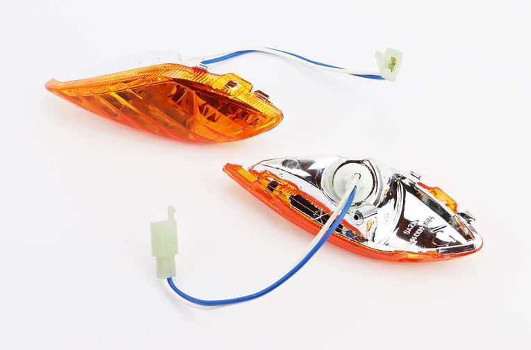 Yamaha JOG SA-16 повороты передние в сборе к-кт 2шт, желтые