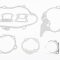 Прокладки двигуна Honda TACT/AF16 50cc-41мм, к-кт 8 деталей