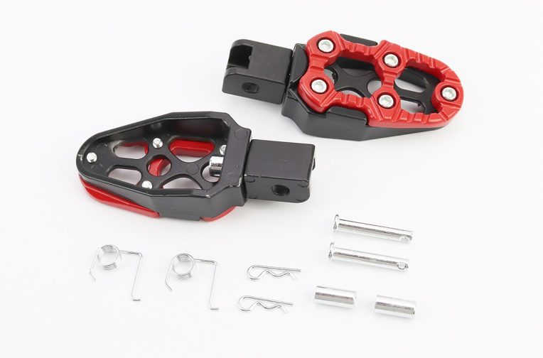 Подножки передние к-кт 2шт, ЧЕРНЫЙ-КРАСНЫЙ