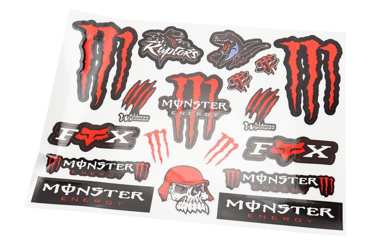 Наклейки набір світловідбивний 18шт “Monster-FOX” (24х30см)