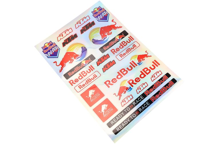 Наклейки набір світловідбивний 25шт “RedBul” (24х30см)