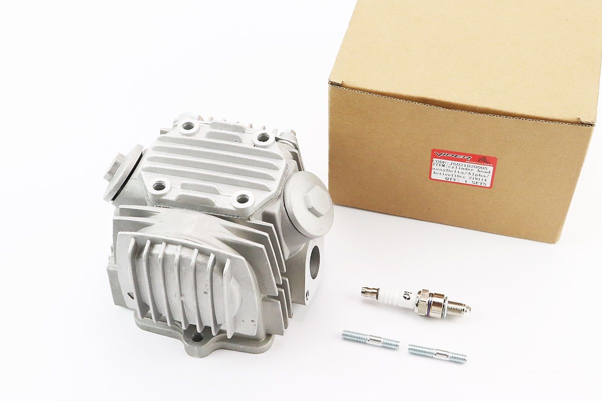 Головка цилиндра+клапана+распредвал+крышки в сборе 110cc (52,4мм)