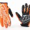 Перчатки XL с силиконовыми вставками, оранжево-чёрно-белие, НЕ оригинал