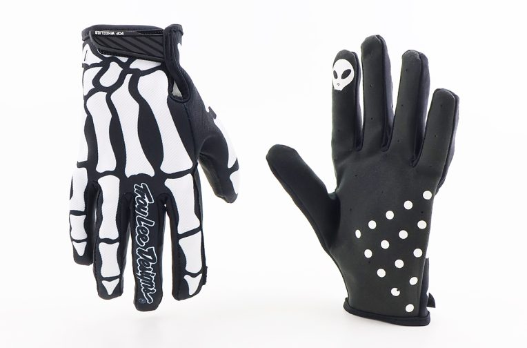 Перчатки XL с силиконовыми вставками, чёрно-белый (Кости), НЕ оригинал