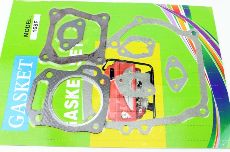 Прокладки двигуна 168F-68mm, к-кт 7 деталей, (пароніт), Тип 2