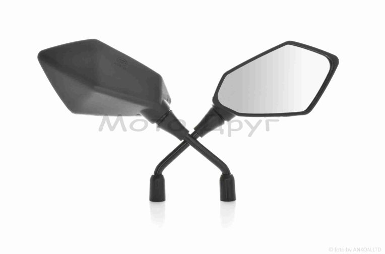 Дзеркала  M10  R+R  п’ятикутні, чорні