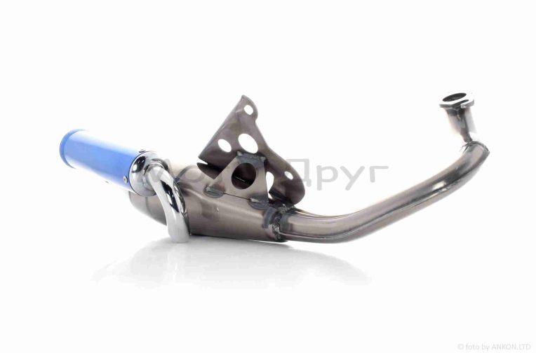 Глушитель  JOG 3KJ  нержавейка, тюнинг  (синий)