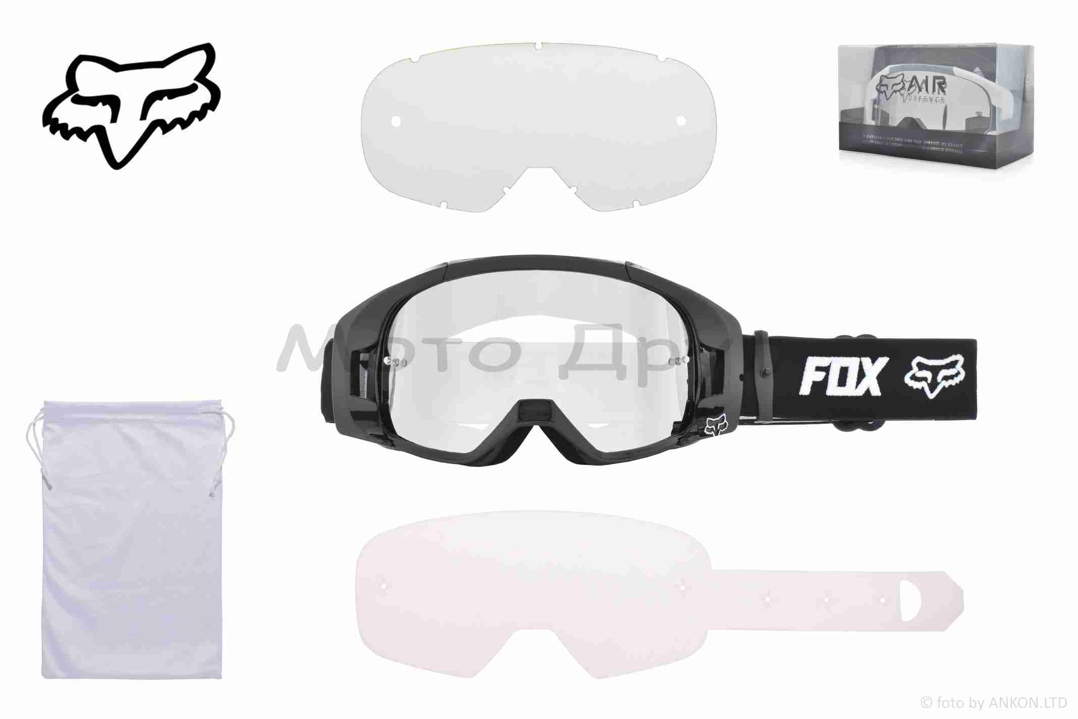 Очки кроссовые "FOX" (class A, #HQ-Y031-S1, визор зеркальный)