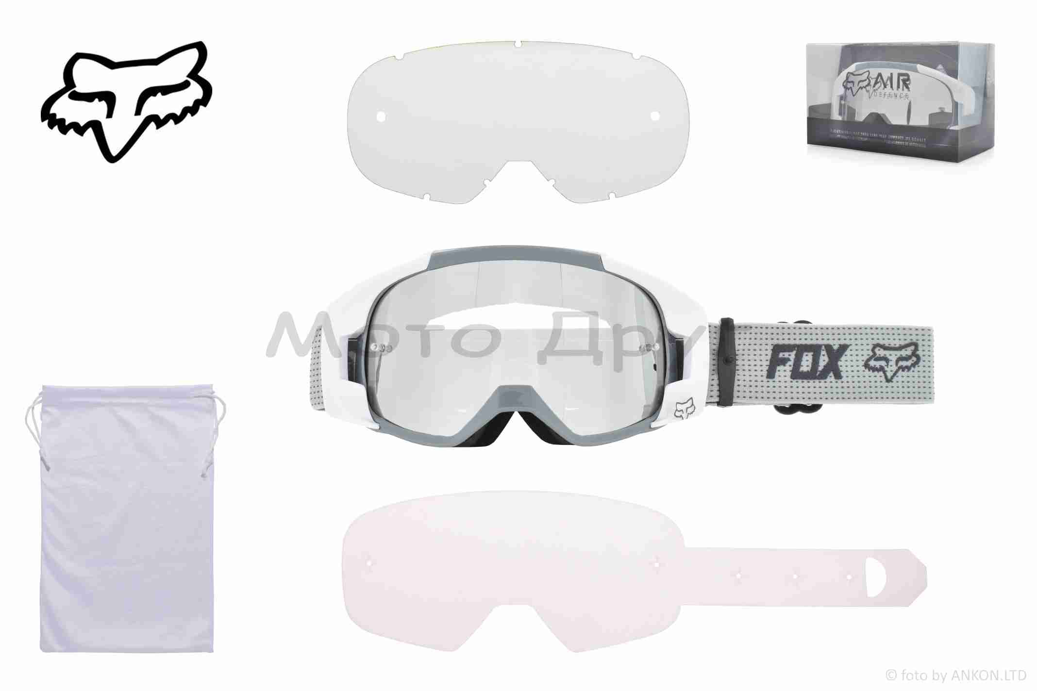 Очки кроссовые "FOX" (class A, #HQ-Y031-S4, визор зеркальный)