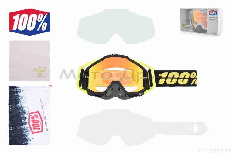 Очки кроссовые  “100%”  (class A, #HQ-Y009-S48)