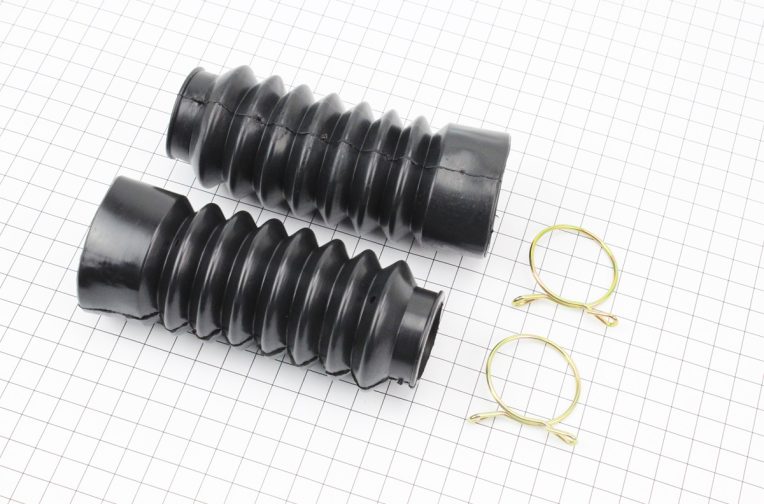Гофра амортизатора переднего d=30/45mm; L=125mm к-кт 2шт, ЧЕРНЫЙ