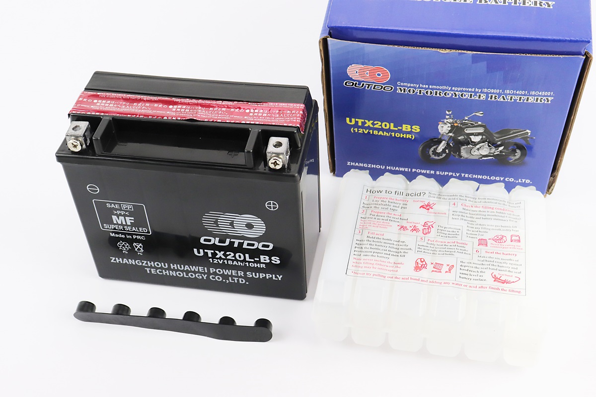 Аккумулятор 12V18Ah UTX20L-BS кислотный (L175*W85*H155mm)