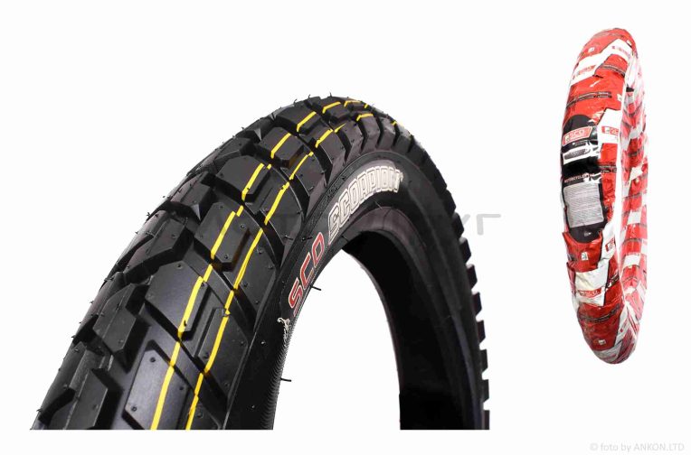 Покришка мото  18″  3.50-18  #DX-025  TT  “SCORPION”