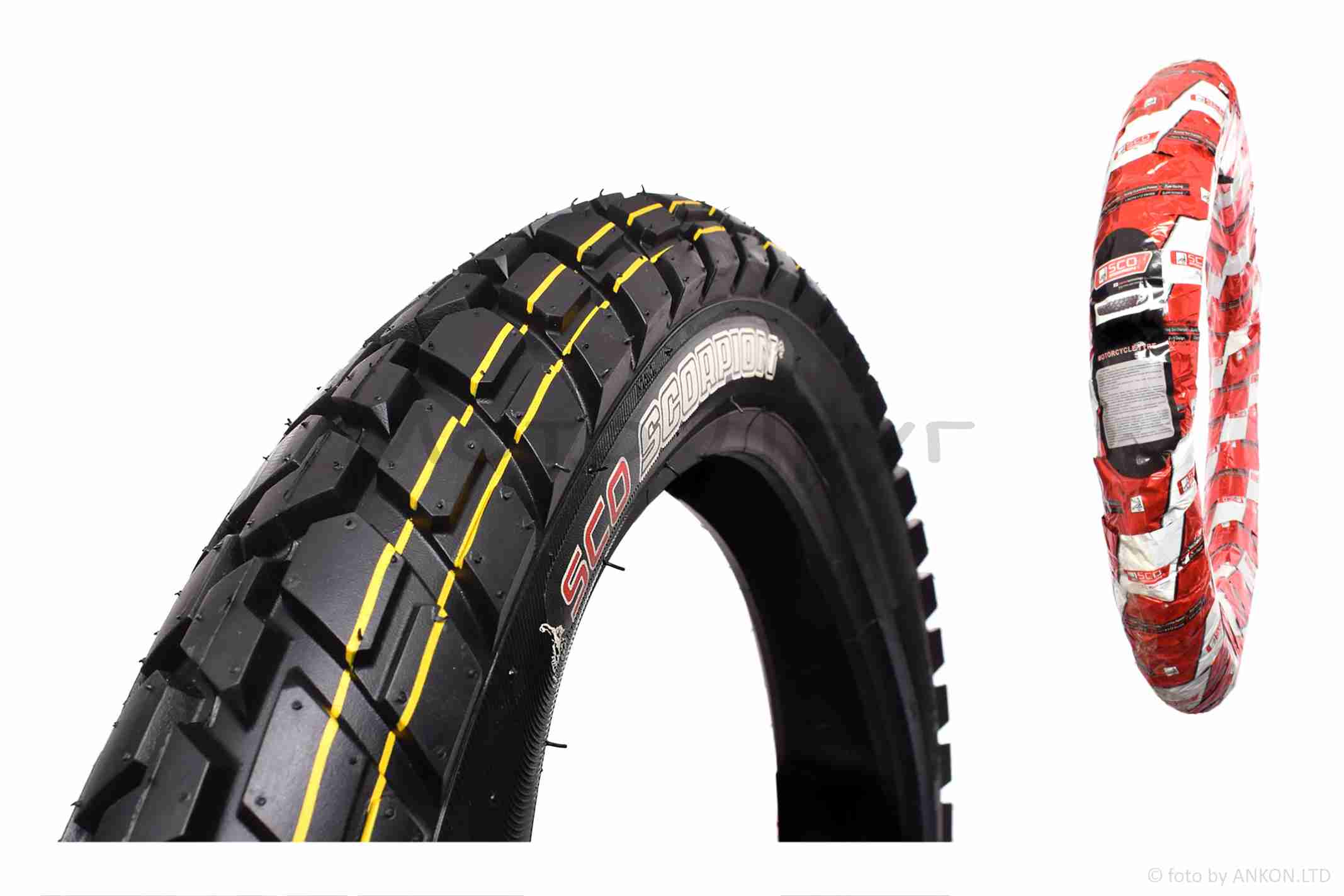 Покришка мото 18" 3.50-18 #DX-025 TT "SCORPION"