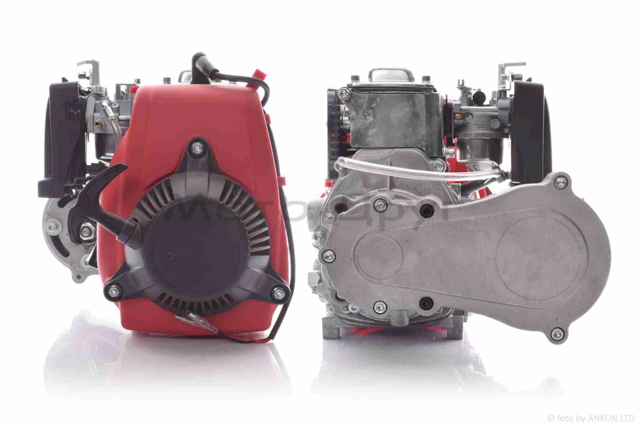 Двигатель веломотор 4T 80сс ручной стартер, в сборе "SDTW" — изображение 2