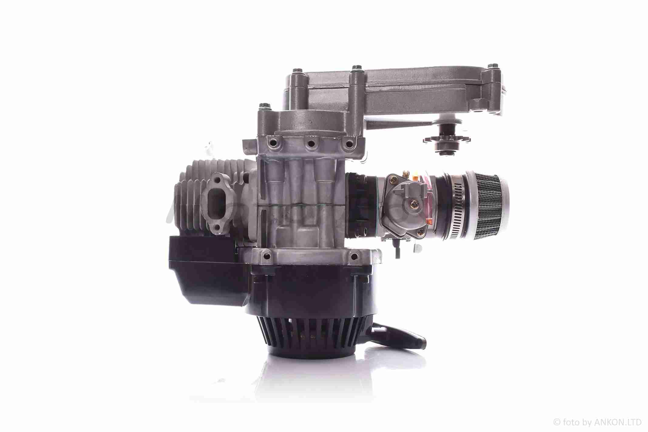 Двигун POCKET BIKE, ATV 2T 50cc (редуктор №1, карбюратор, нульовик) - Зображення 5