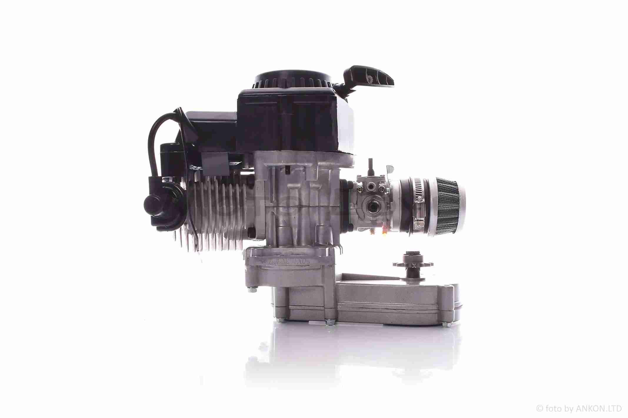 Двигун POCKET BIKE, ATV 2T 50cc (редуктор №1, карбюратор, нульовик) - Зображення 6