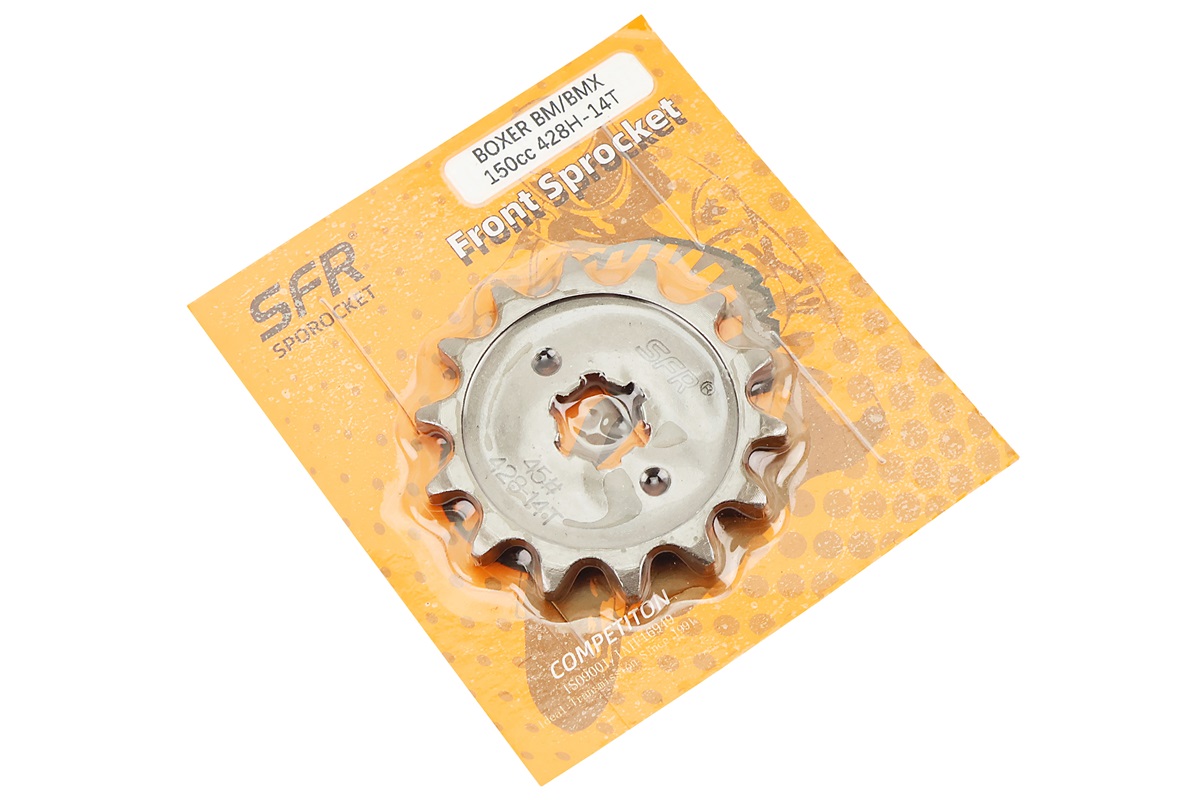 Звезда передняя - 428H-14T BOXER BM/BMX 150cc "JZ551004" — изображение 2