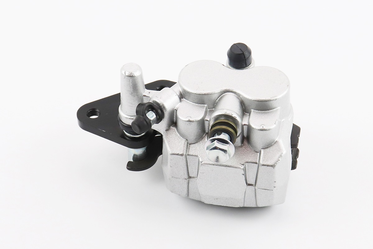 Тормозной суппорт задней системы (двухпоршневой)+колодки ТИП №5, серебристый — изображение 3