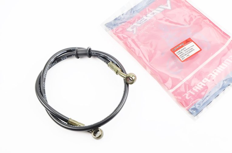 V200-F2 V250-F2 Шланг гальмівний передній 76см (під болт-штуцер 10 10мм) армований