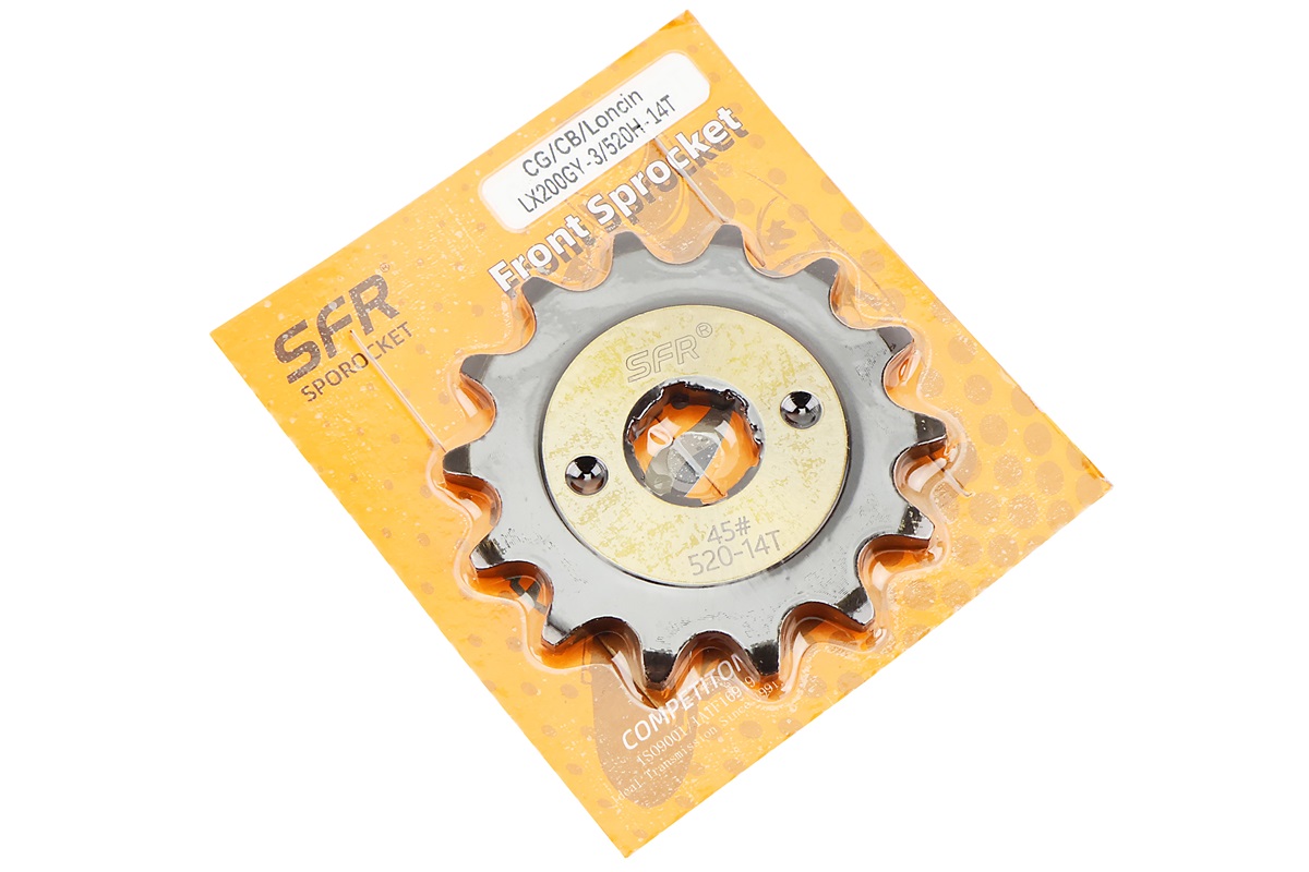 Звезда передняя CG/CB-520H-14T (шлиц 4мм) "каленая" Loncin LX200GY-3 — изображение 2